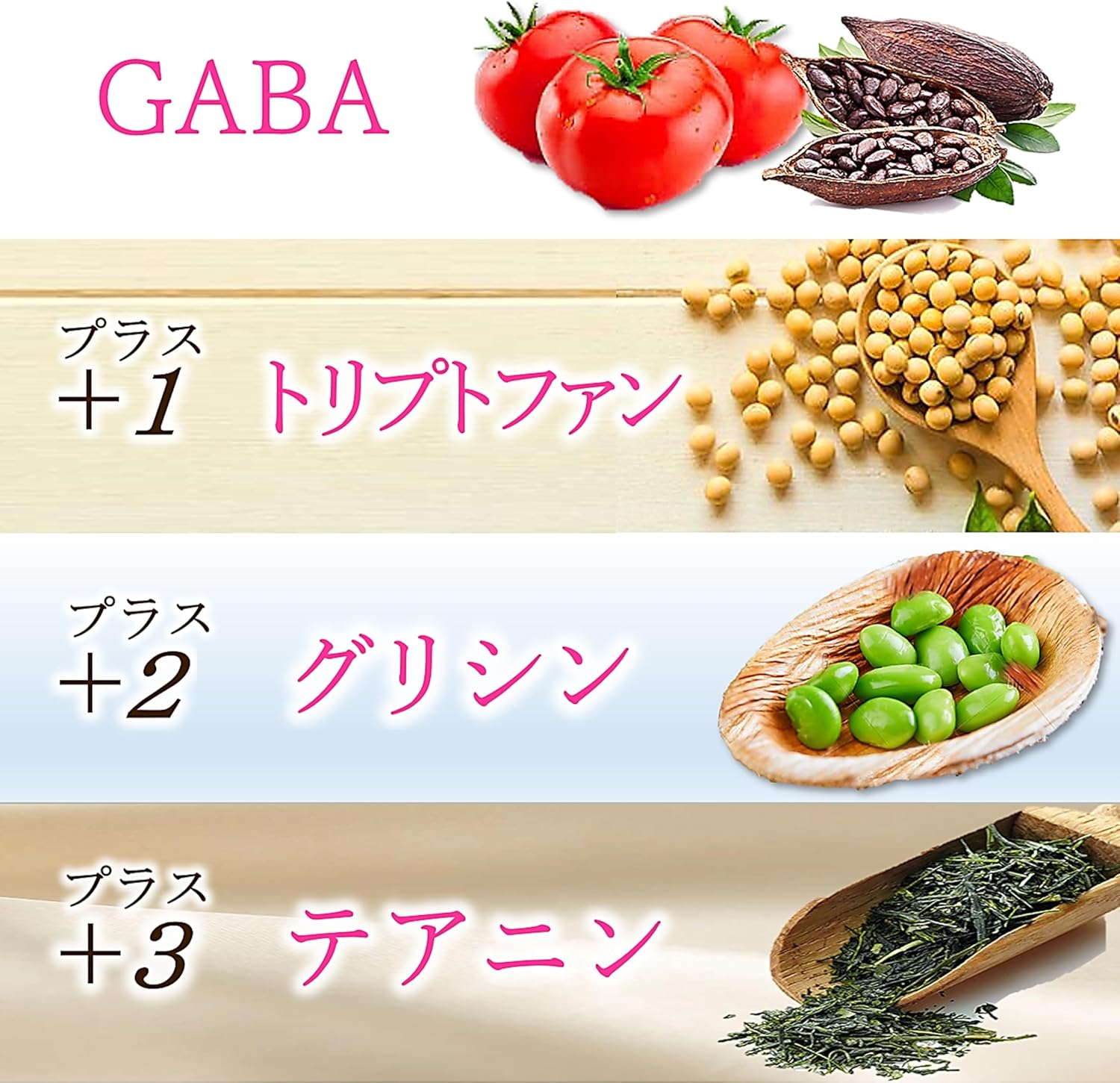Nippon Sante Sleep Time Supplement GABA 3600mg Formula Tryptophan Glycine etc. 11 Types Made in Japan 60 Tablets