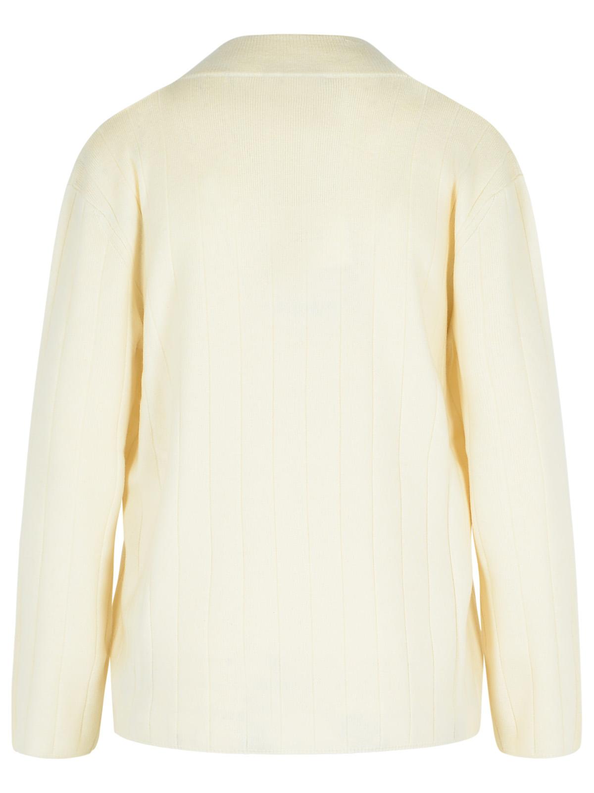 Max Max Mara 'Arten'白いカシミア糸セーター - Image 4