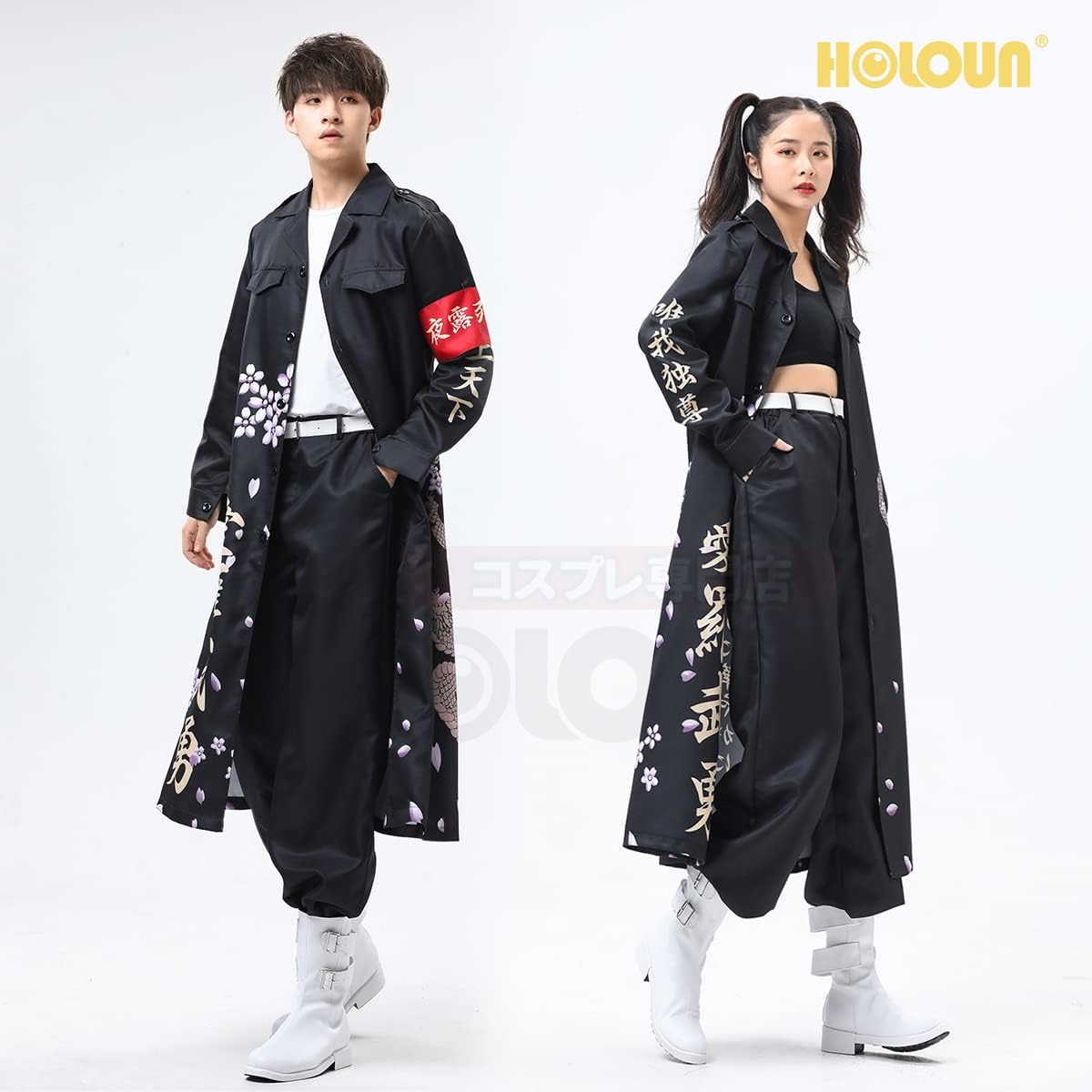 HOLOUN Halloween Special Attack Costume Cosplay Outfit, Printed Style, Delinquent Uniform, Stage Costume, Performance Costume, School Festival, Photography, Festival Cosplay Halloween Costume, Anime
