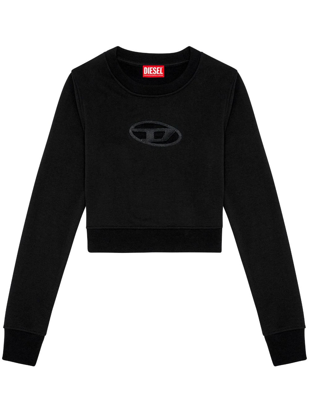 Diesel ディーゼルfスリミーODクロップスウェットシャツが切り取られた - Image 4