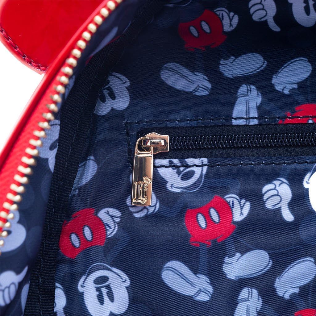 Loungefly Disney Mickey Mouse Holographic Series Womens Backpack - Ruby