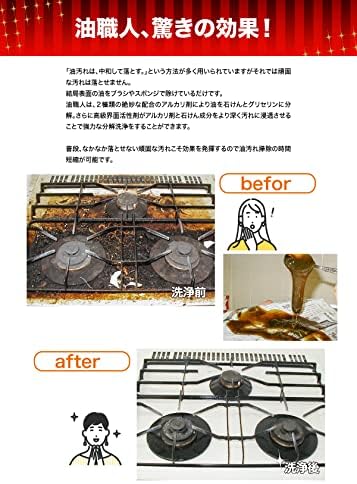 Gishishimashii Series Breaks down stubborn oil into soap and glycerin; Strong degreasing! Aburakesun 13.5 fl oz (400 ml) Refill Pouch