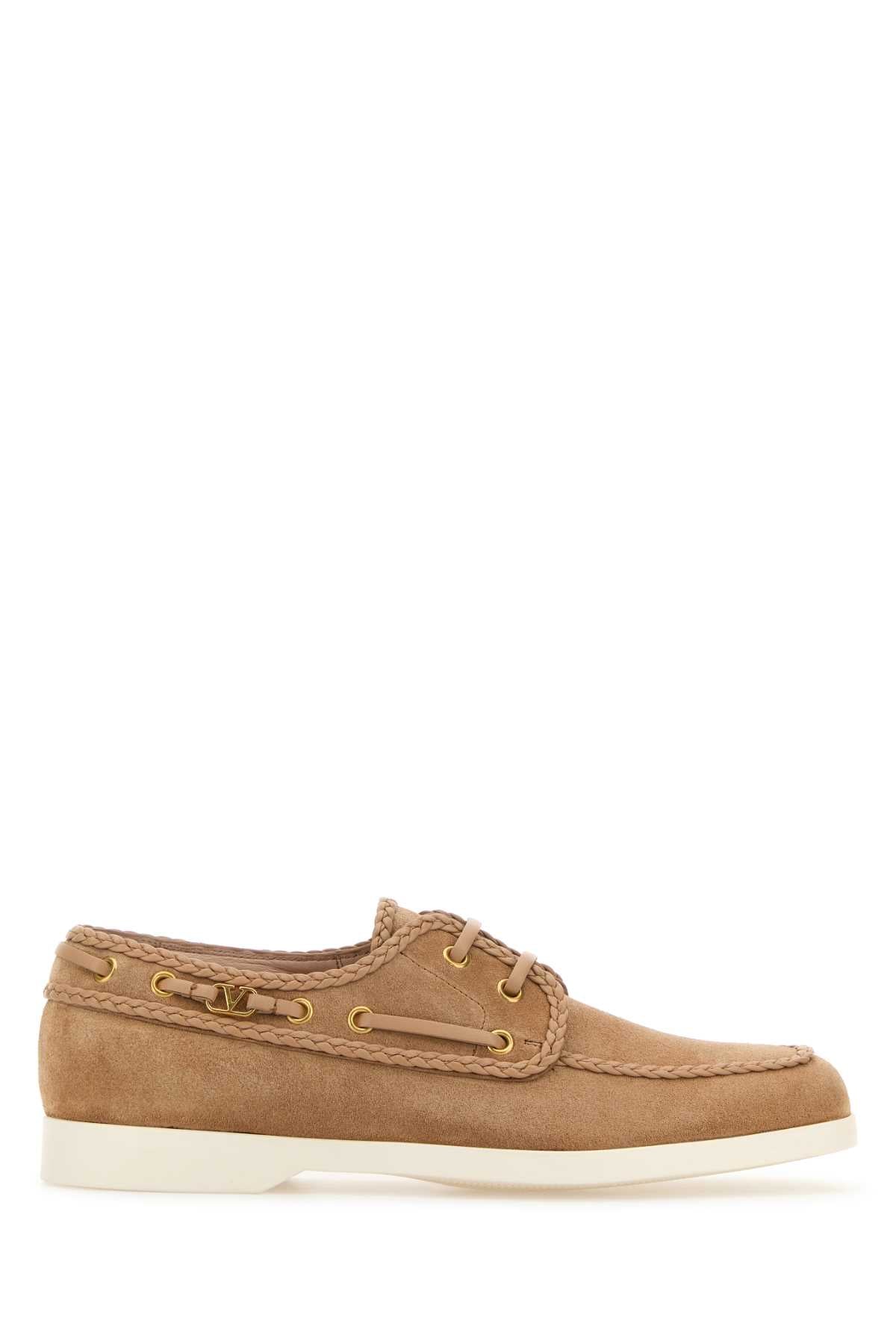 Valentino バレンティーノガラヴァニスキンピンクスエードローファー - Image 4