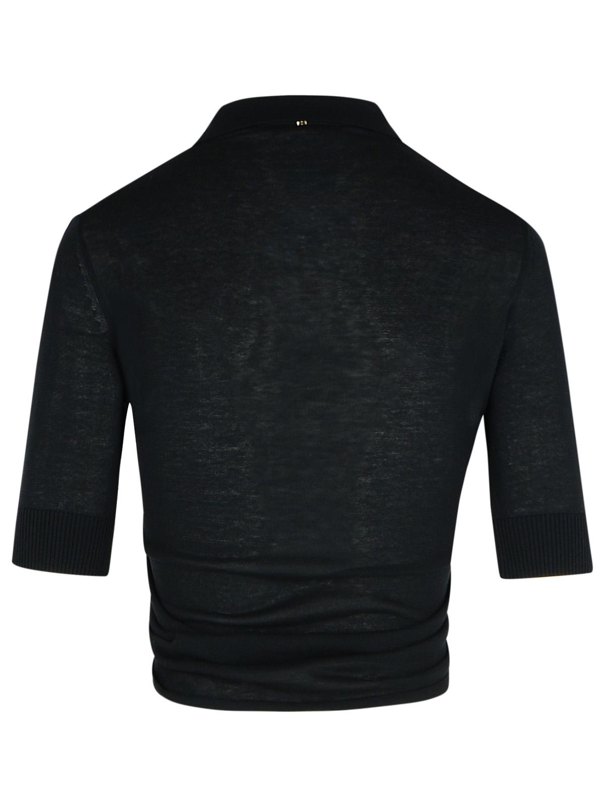 Sportmax SportMax 'Shaker' Black Cotton Seater - Image 4
