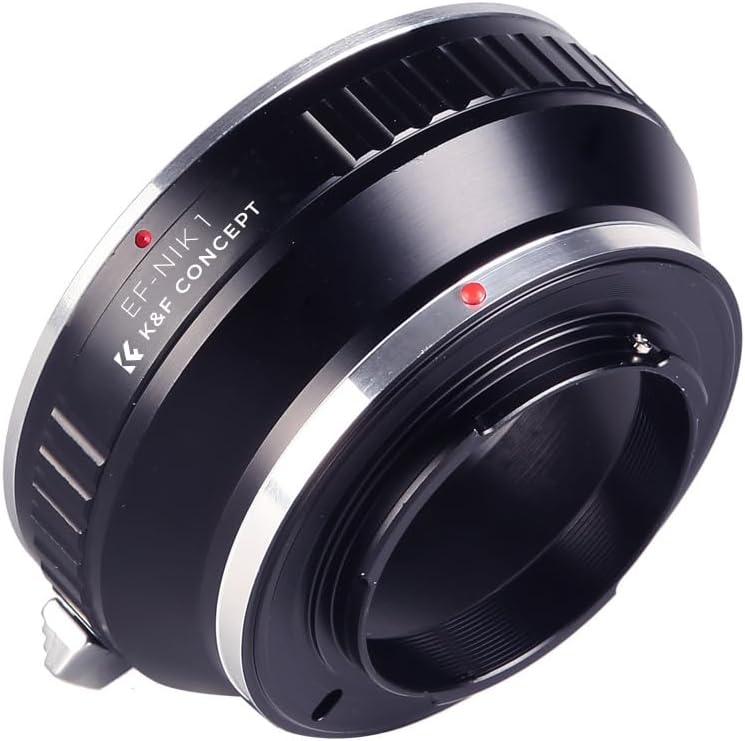 K&F CONCEPT マウントアダプター EOSレンズ 1カメラ対応 Canon対応 EF マウントレンズ 変換 ニコン対応1 カメラ装着用 ニコン対応1カメラ レンズアダプター メーカー直営店