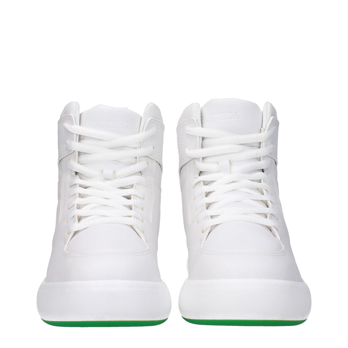Bottega Bottega Veneta Sneakers Tennis Men Leather White/Parakeet - Image 4