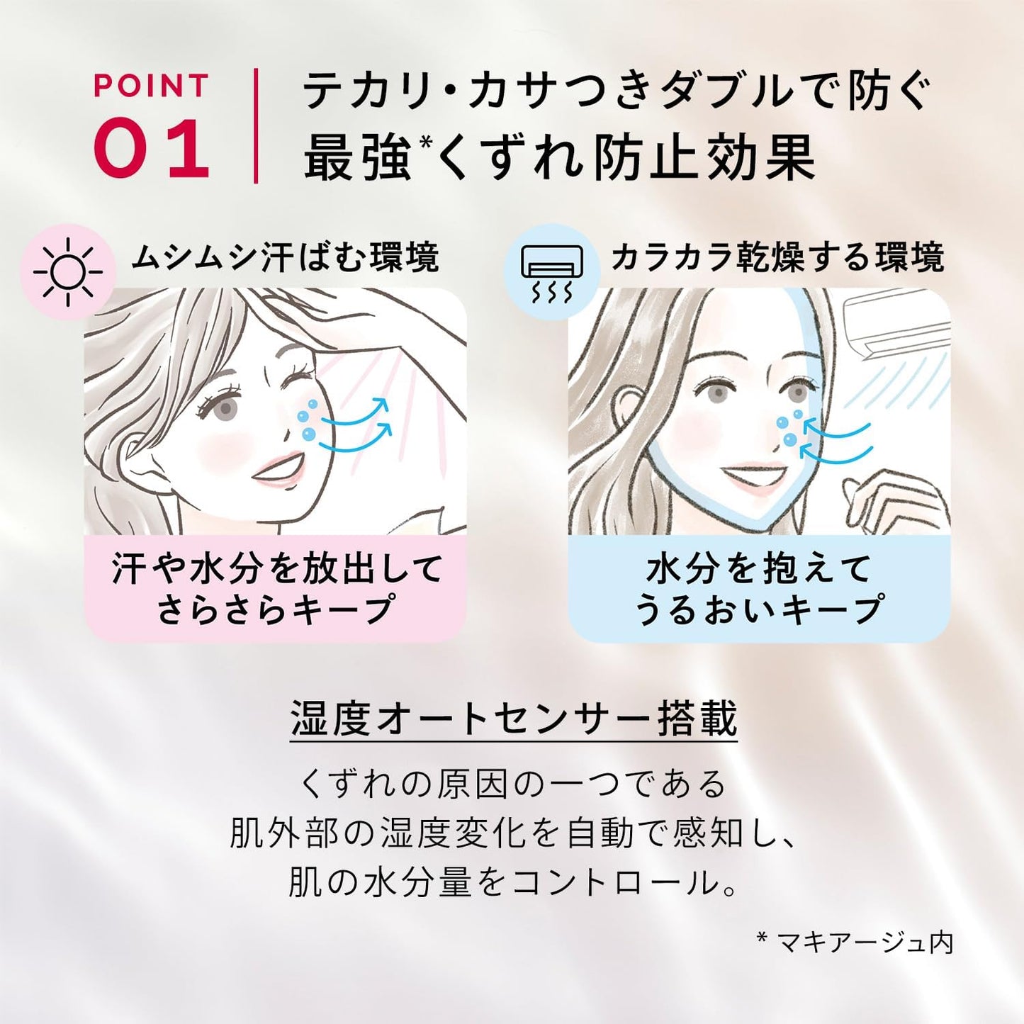 MAQUILLAGE Dramatic Skin Sensor Base NEO Nudey Beige (Increased Set) 25mL+8mL Increased SPF50+ PA++++ | Makeup Primer | Liquid | Fragrance-Free | Online Exclusive Makeup Hold, Shine Control, UV Cut