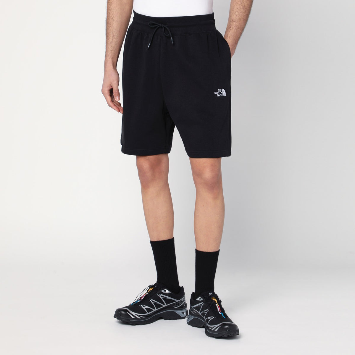 The The North Face Black Cotton Blend Shorts With Logo - Image 4