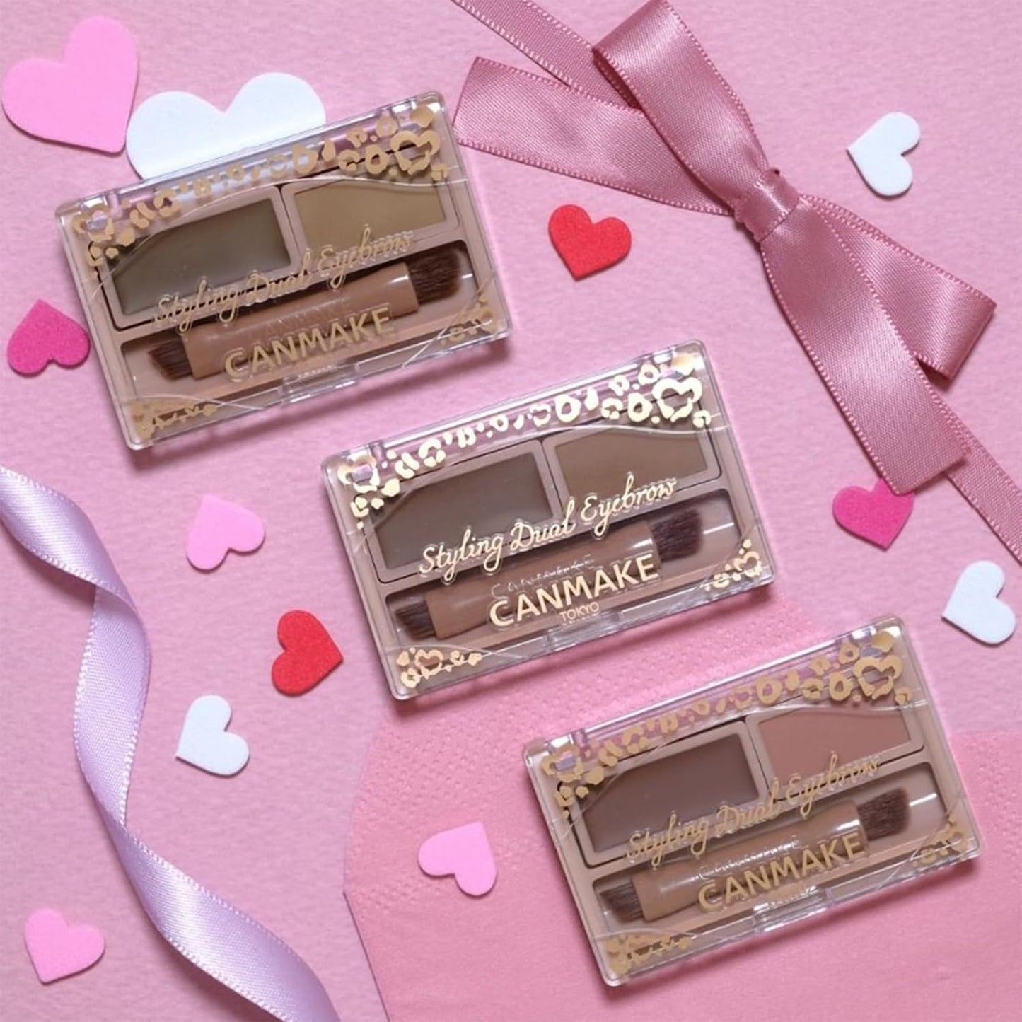 Canmake Styling Dual Eyebrow 03 Rose Fog Wax Base x Powder Base Fluffy 3D Eyebrow 1 Piece (x1)