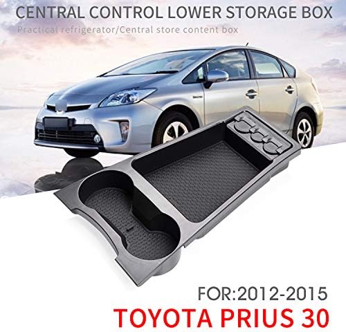 Center Console Tray for Toyota PRIUS Prius 30 Series 2012-2015 PRIUS30 xw30 zvw30 zvw35 Center Armrest Storage Box Interior Parts Storage Cup Holder Accessory Case
