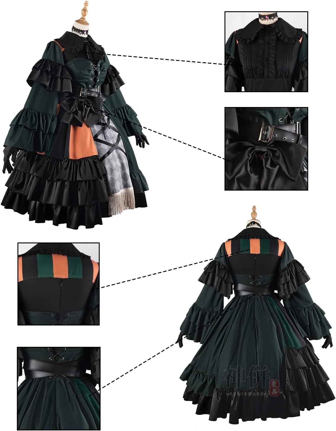 Kamiawase Ryohin Juufuutei Raden Cosplay Costume, Wig Included, Lolita Fashion, Hololive, Costume for Adults, Talent Show, Events, Stage Outfit, M