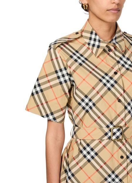 BURBERRY Check shirt dress - Image 4