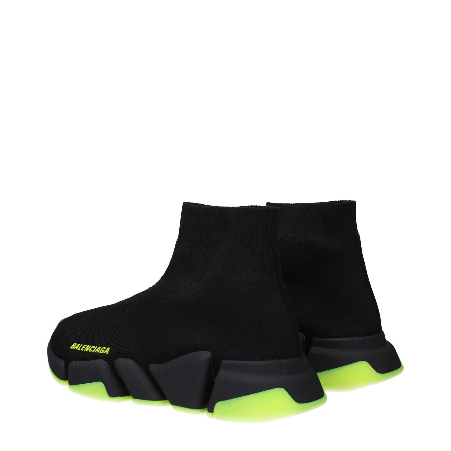 Balenciaga Sneakers Speed 2.0 Donna Tessuto Nero/Giallo Fluo - Image 4