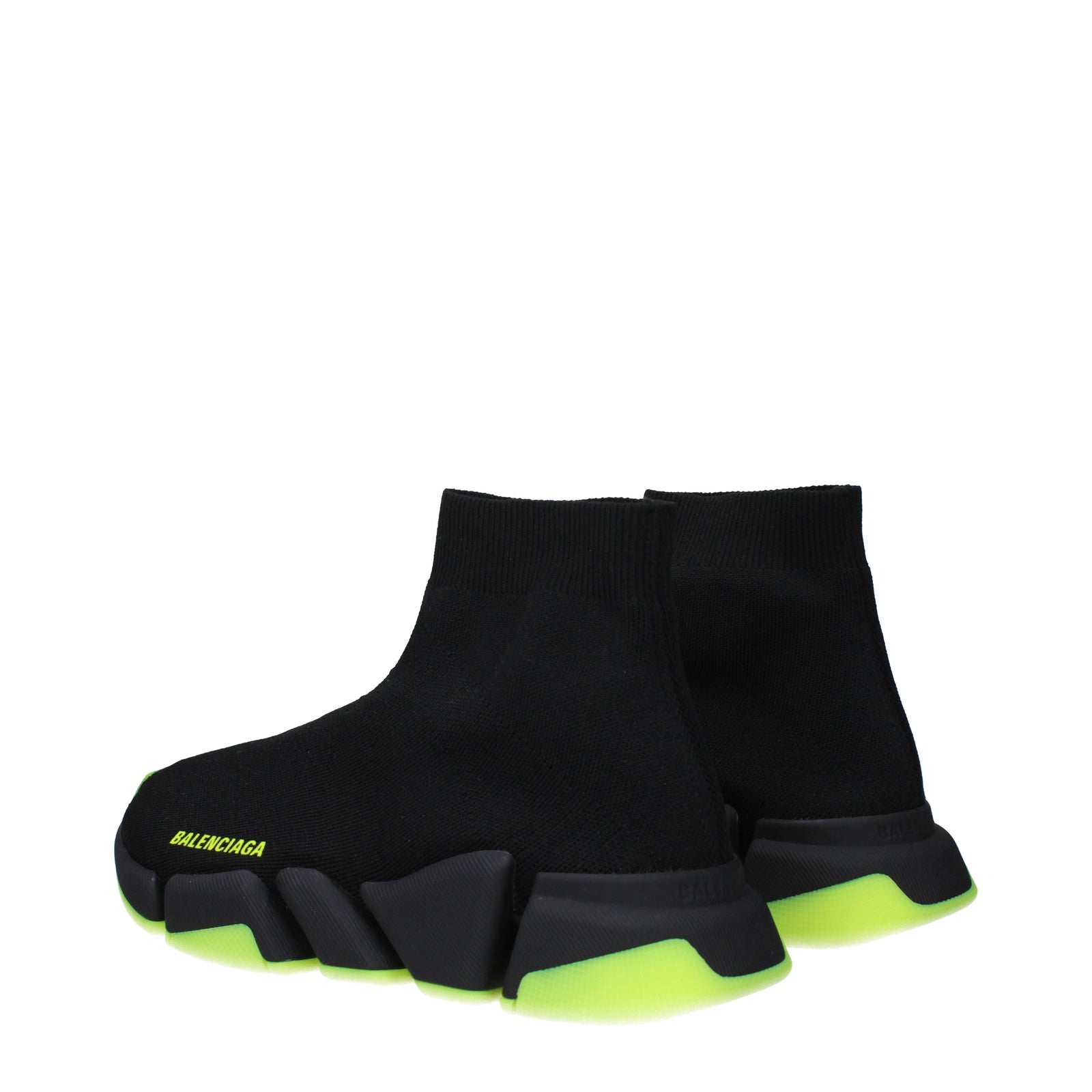 Balenciaga Sneakers Speed 2.0 Donna Tessuto Nero/Giallo Fluo - Image 4