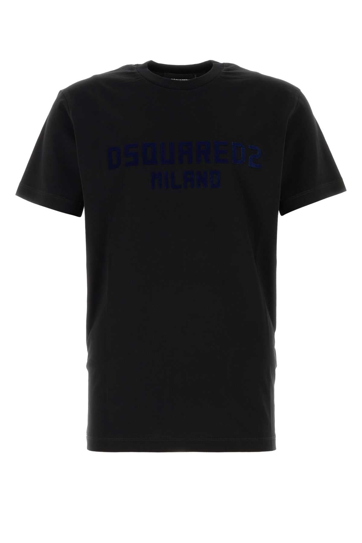 Dsquared2 ディースクエアード ブラック コットン T シャツ - Image 4
