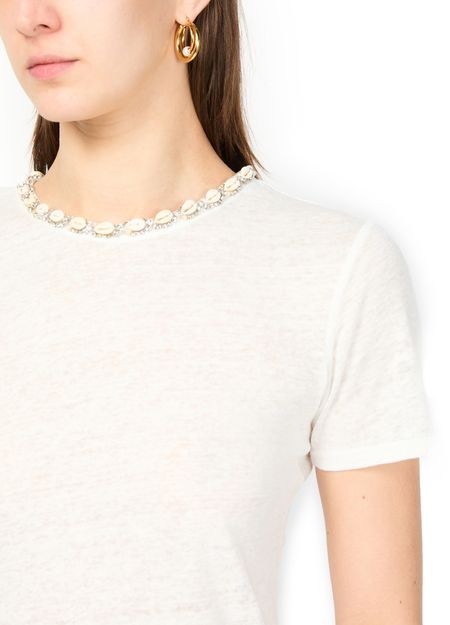 ZIMMERMANN Illuminate embellished short sleeves t-shirt - Image 4