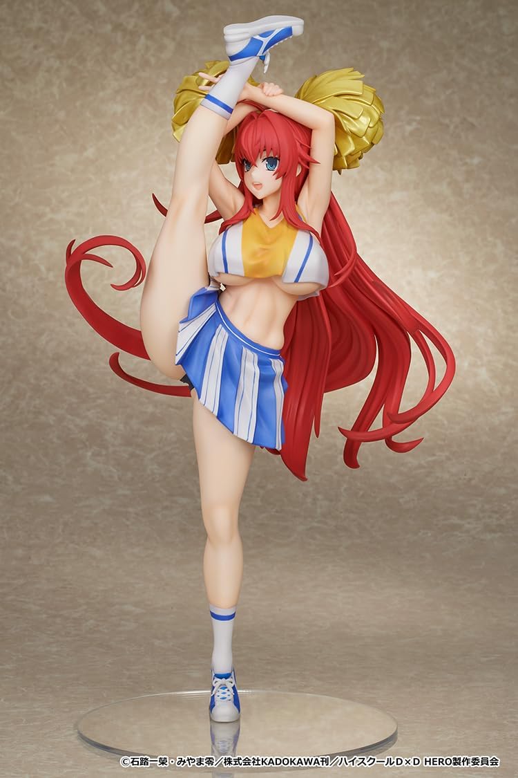 MuseMolds High School D x D Hero Scale Figure, Rias Gremory, Cheer Girl Ver. Plastic, Painted and Assembled Product, 1/6 Scale, Includes Exclusive Stand, Total Height Approx. 13.0 inches (330 mm)