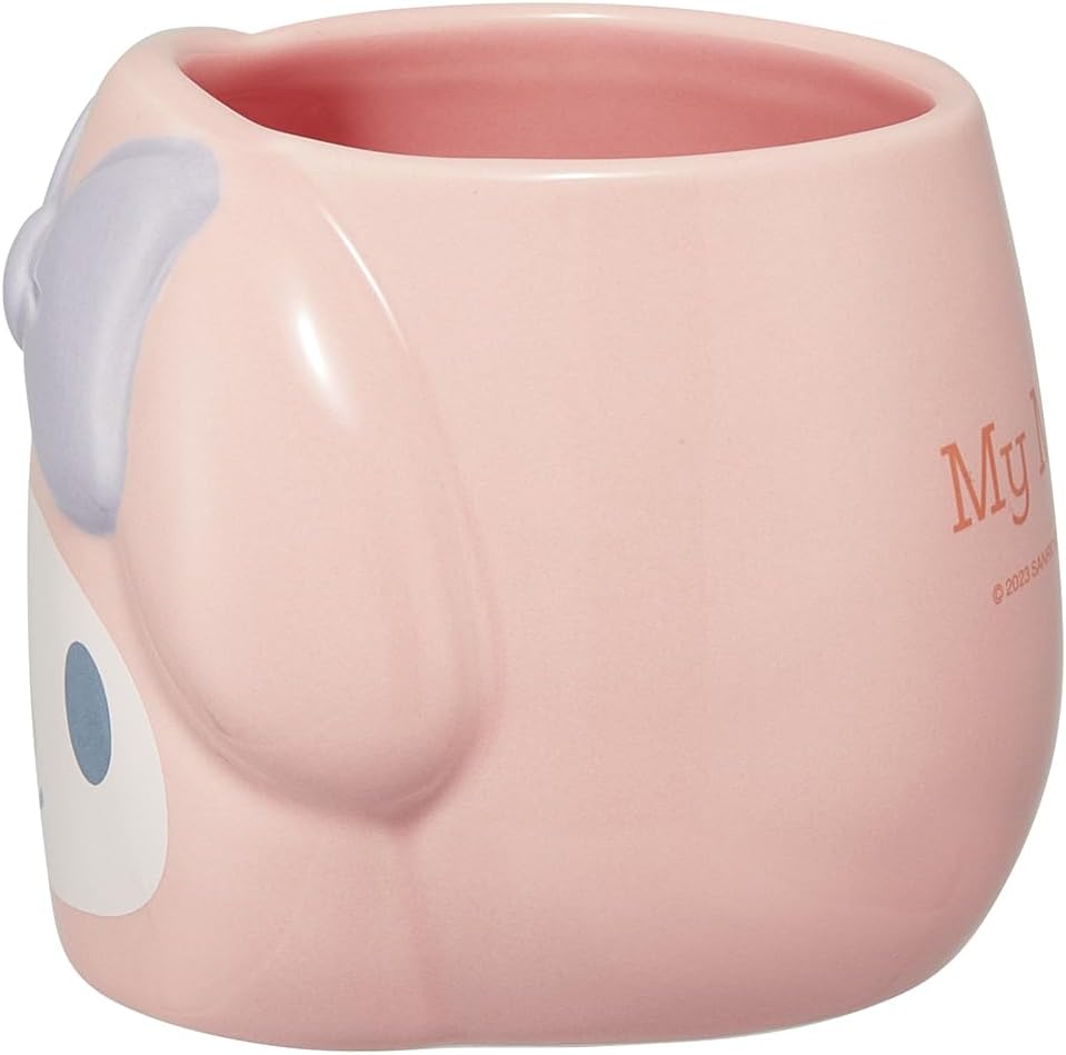 Skater CHMGD4-A Ceramic Mug, 13.8 fl oz (390 ml), Die Cut, My Melody Sanrio