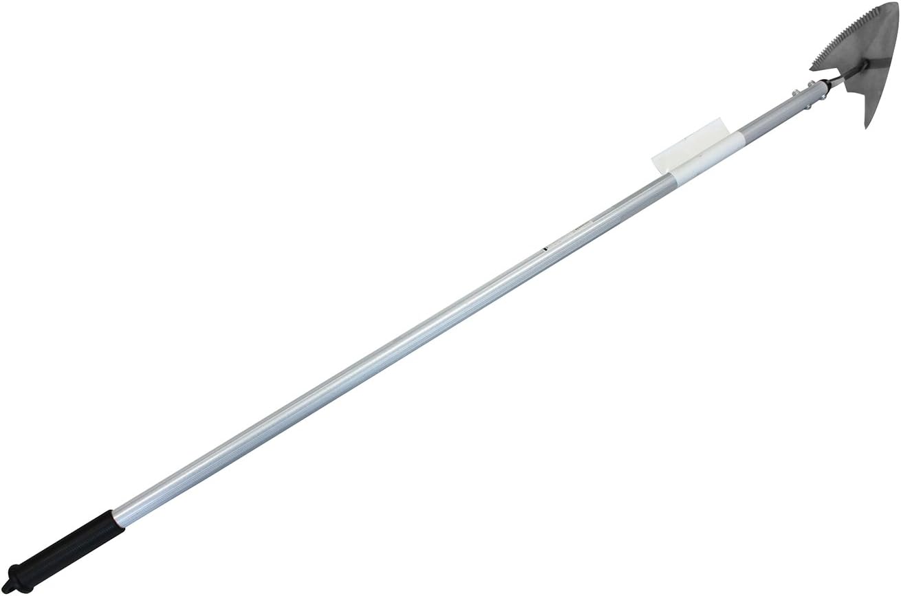 Senkichi Stainless Steel Head Multi-purpose Weeding Hoe, Aluminum Handle, Three-sided, Handle Length 47.2 inches (1,200 mm), Blade Length 9.1 inches (230 mm), Lightweight 24.7 oz (700 g), Ridging