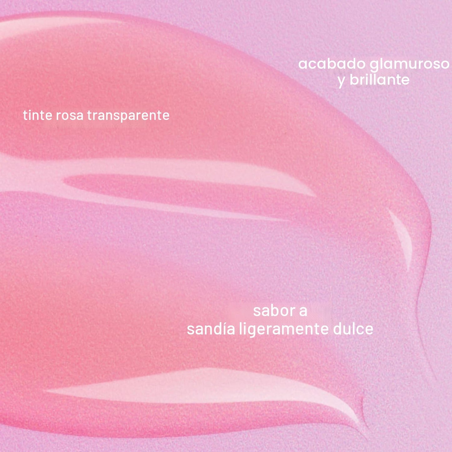 Bubble Skincare Talk Back - Tratamiento labial de sandía, suero labial hidratante vegano teñido rosa con escualano y vitamina E, acabado rosa brillante (0.15 onzas)
