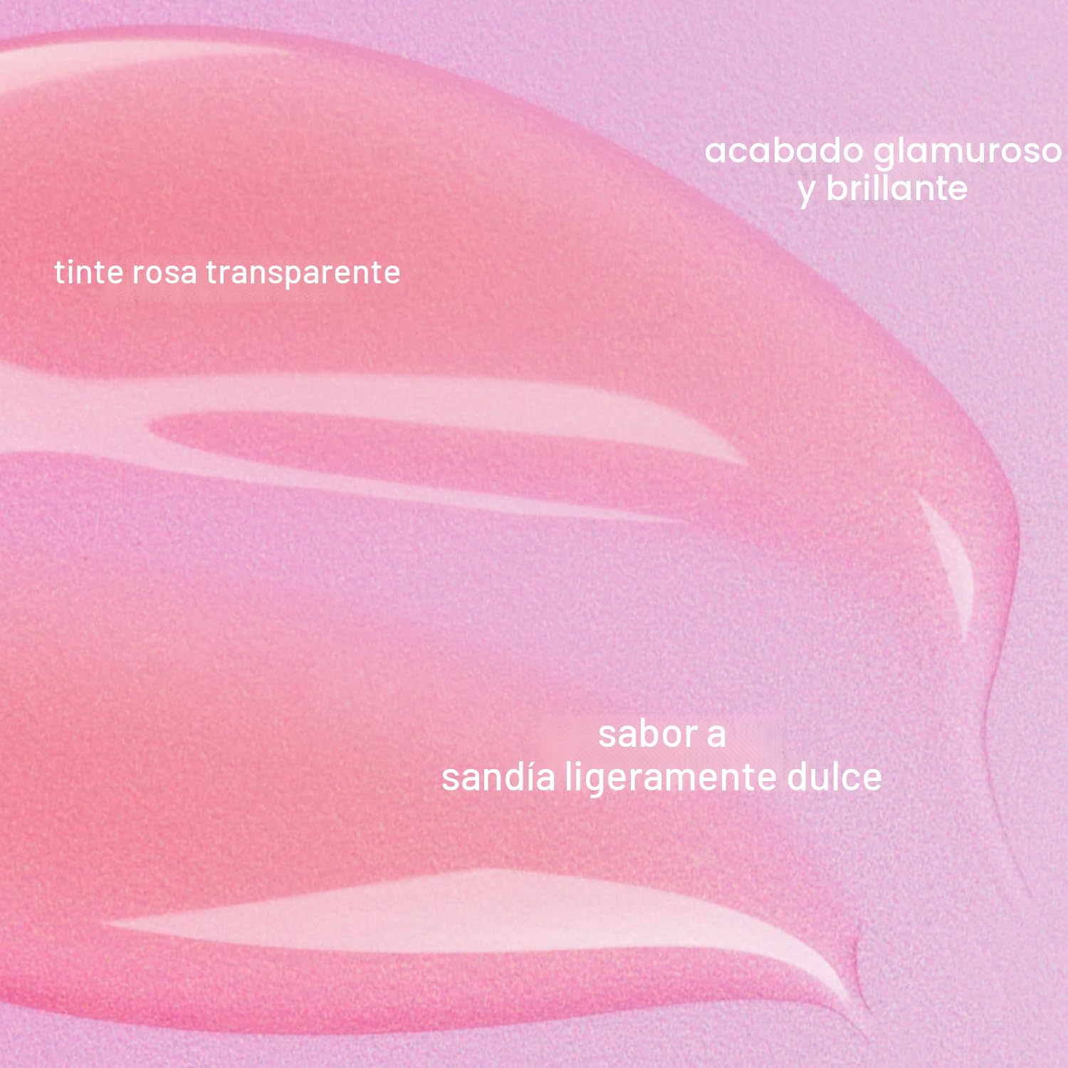 Bubble Skincare Talk Back - Tratamiento labial de sandía, suero labial hidratante vegano teñido rosa con escualano y vitamina E, acabado rosa brillante (0.15 onzas)