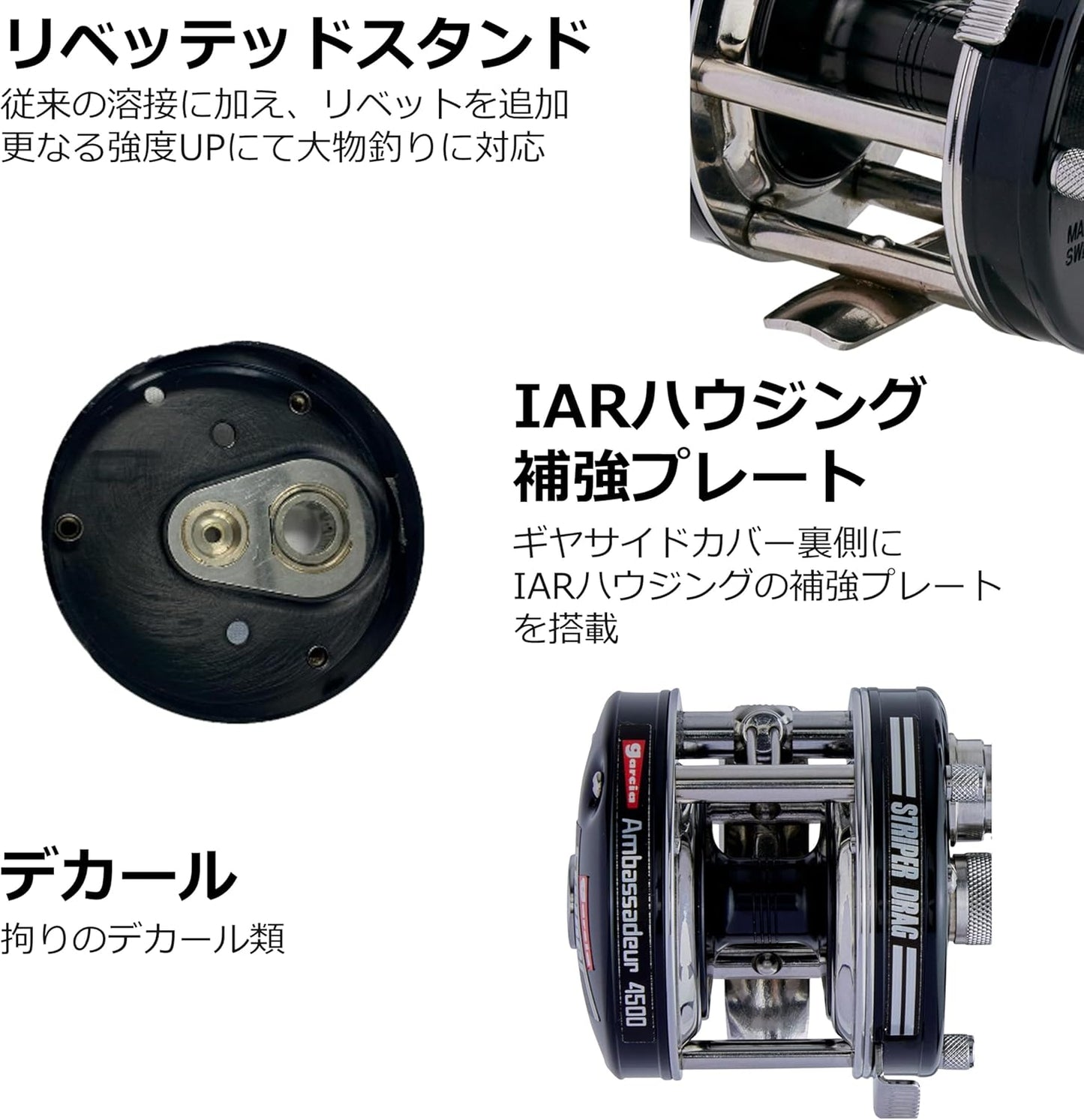 Abu Garcia Ambassadeur Striper Black Ambassador Striper Black Assorted Round Reel Classic Swedish