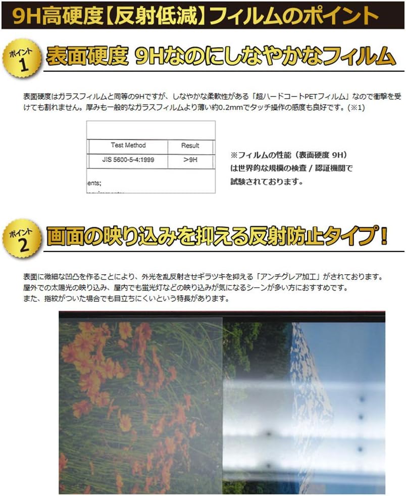 PDA Workshop Game & Watch Legend of Zelda 9H High Hardness [Reflection Reduction] Protection Film [For Screen] Made in Japan
