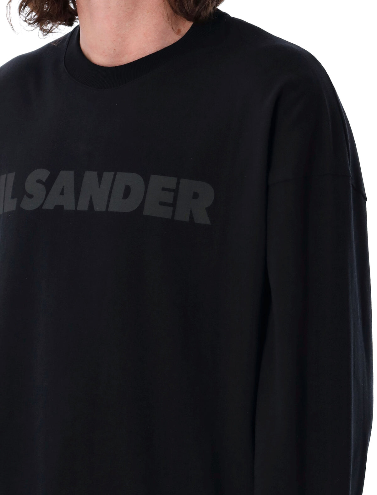 Jil ジルサンダーTシャツとポロスブラック - Image 4