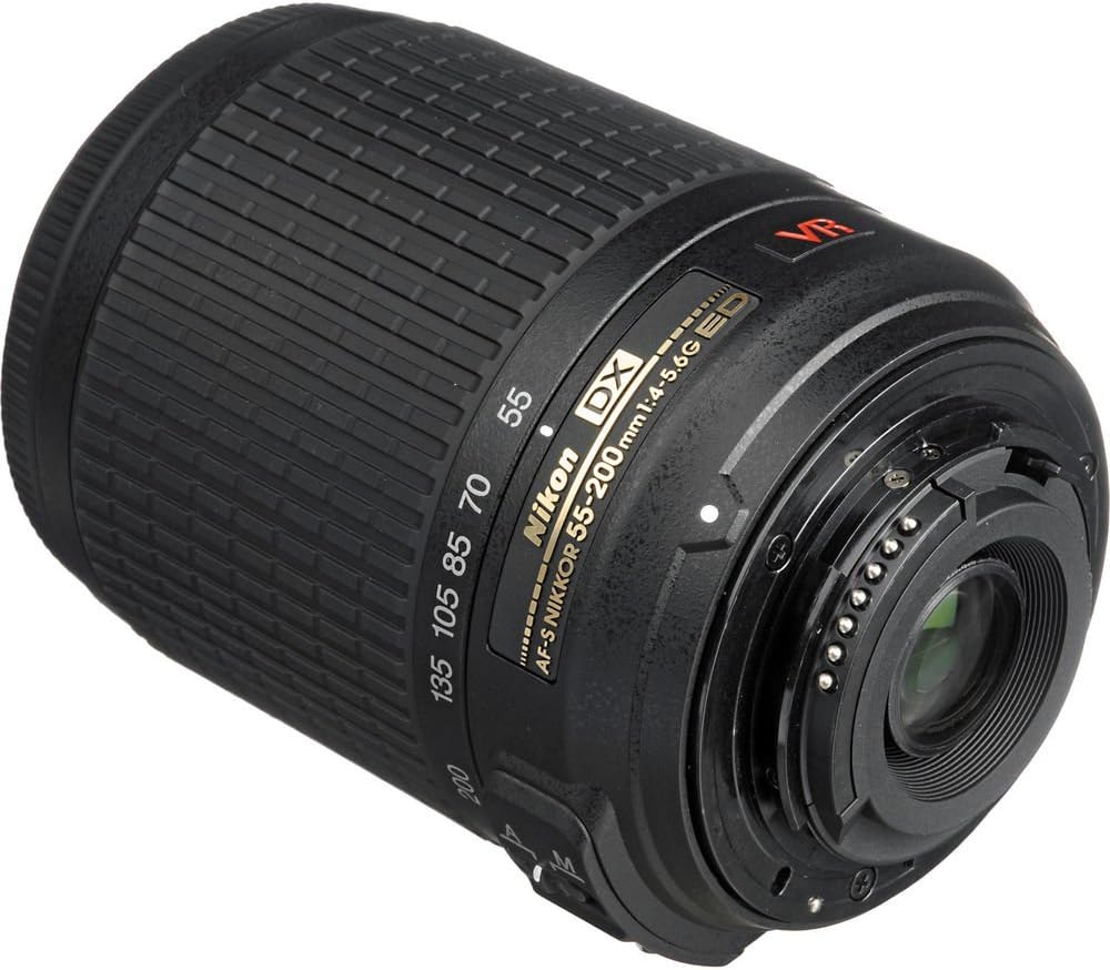 Nikon Telephoto zoom lens AF-S DX VR Zoom Nikkor 55-200mm f/4-5.6G IF-ED VR for Nikon DX-Format Only