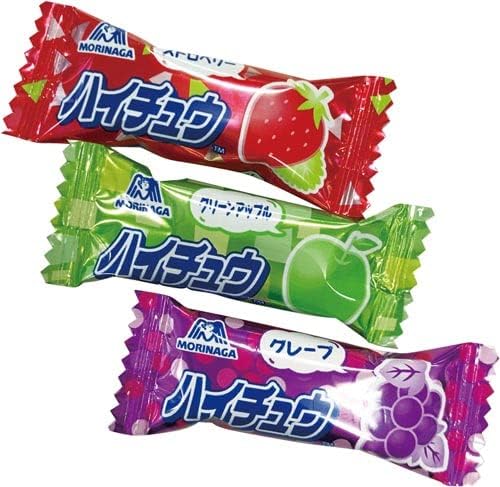 Morinaga & Co., Ltd. Hai Chu Commercial Use, Mini, 3 Types, Set of 200 Bags, Individual Packaging, Large Capacity, Snacks, Gifts, Parties, Events