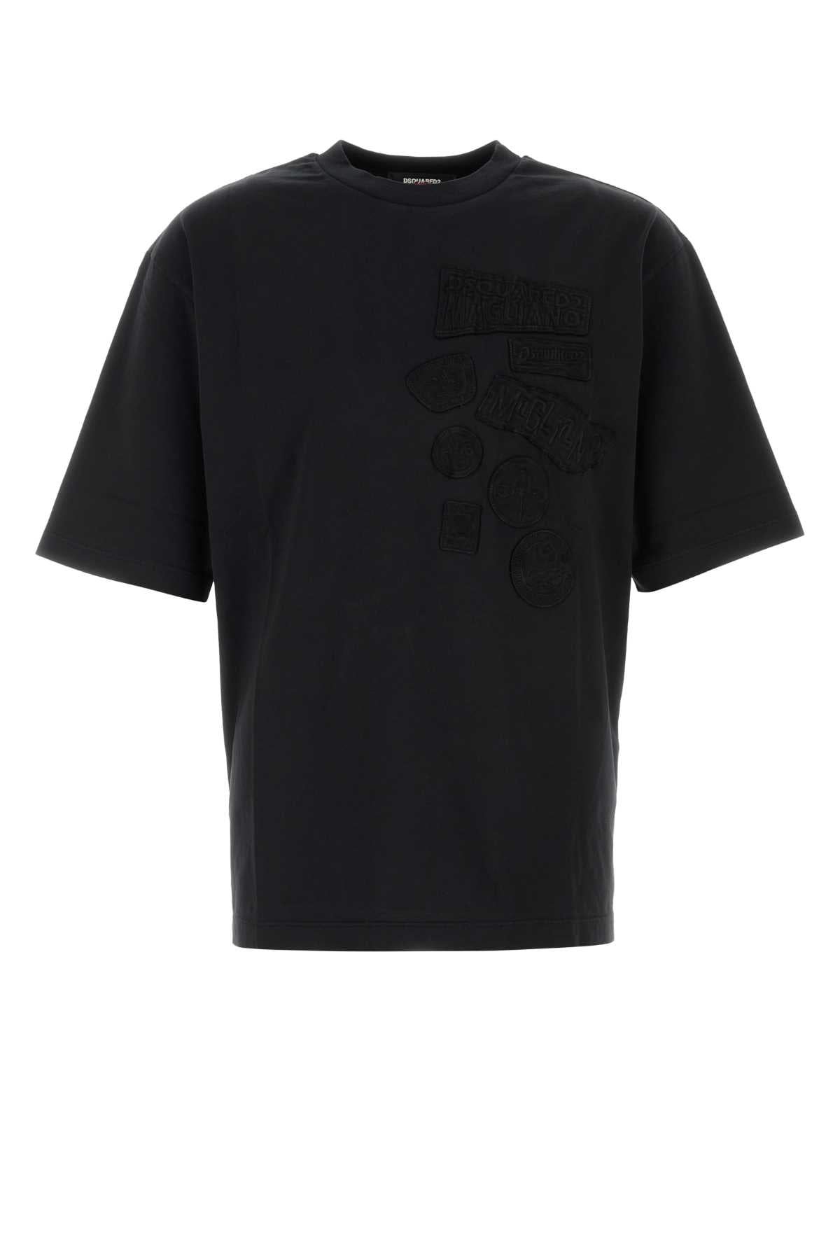 Dsquared2 ディースクエアード ブラック コットン Dsquared X Magliano T シャツ - Image 4