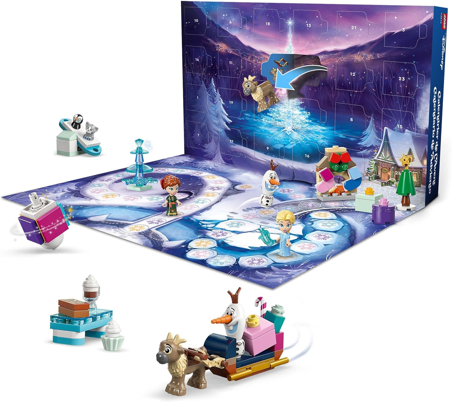 LEGO Disney Princess | Disney Frozen Advent Calendar 2025 Toy, Educational, Birthday Present, Blocks, For Boys and Girls, Children, Ages 5, 6, 7, 8, Christmas Gift, Disney Merchandise 43273