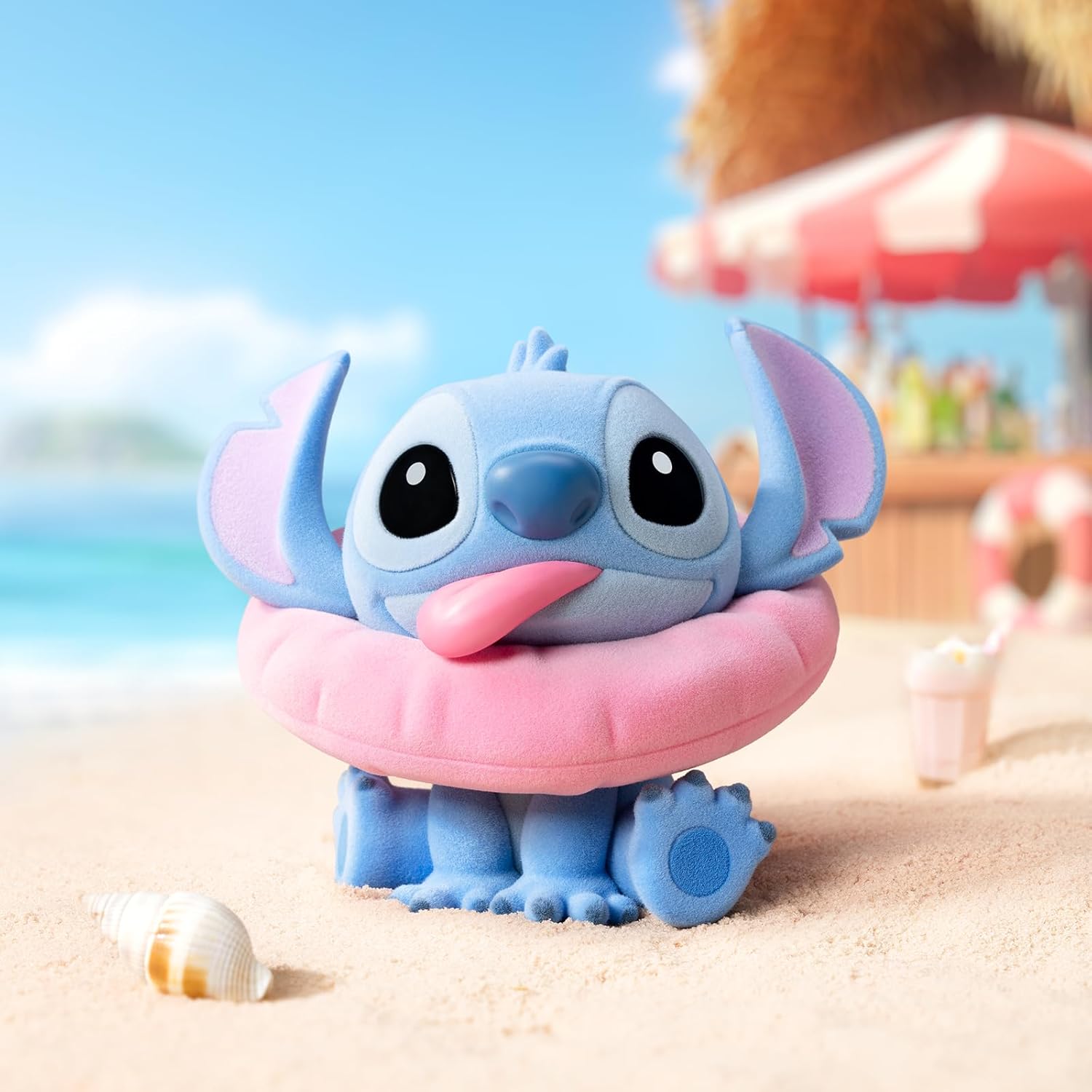 52TOYSxDISNEY STITCH Sweet Pink Series Blind Box Blindbox Tredding Figurine Collectible Figure Lilo & Stitch Painted Flocked Toy Toy Perfect Gift for Anime Fans Kids Collectors Birthday Christmas (1