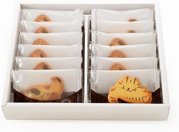 Shinshu Cat 3 Brothers Toyoujo Confectionery (Shinshu Nagano Souvenir, Sweets, Printed Cat Cookie, Cat Cookie) (1 Box)