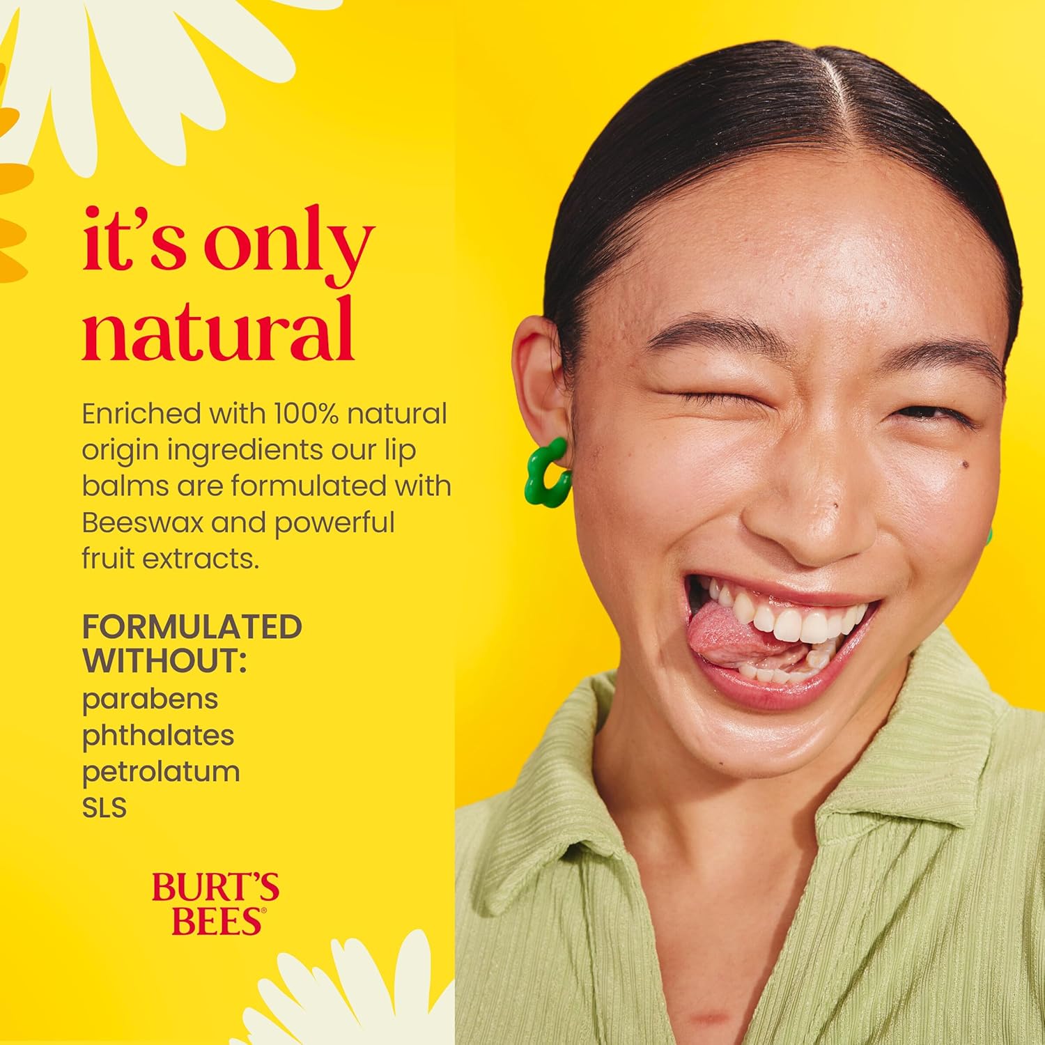 Burt's Bees Bálsamo labial – Cera de abeja original, hidratante labial con cera de abejas de origen responsable, sin tinte, tratamiento acondicionador de origen natural, 2 tubos, 0.15 onzas.