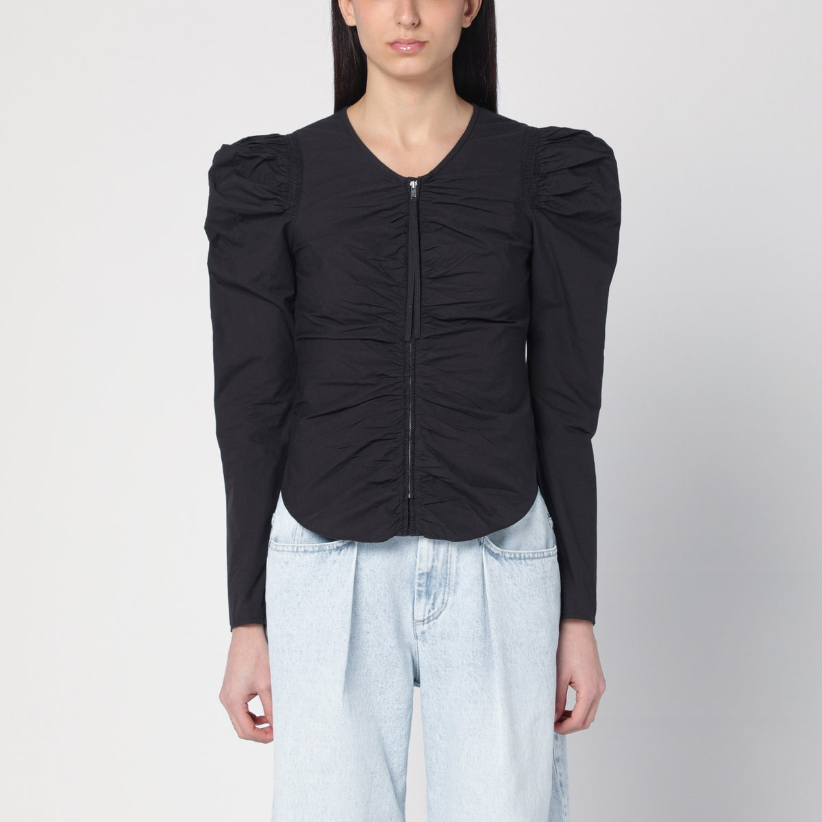 Marant イザベル・マラン・エトール・トップ・ベナテアと黒いジップ - Image 4