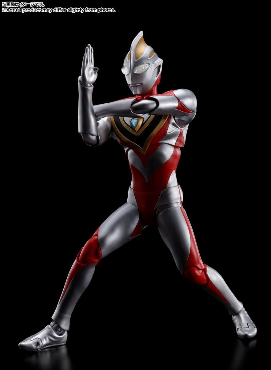 TAMASHII NATIONS S.H. Figuarts (True Bone Carving Manufacturing Method) Ultraman Gaia (V2), Approx. 5.9 inches (150 mm), ABS & PVC Painted Poseable Figure
