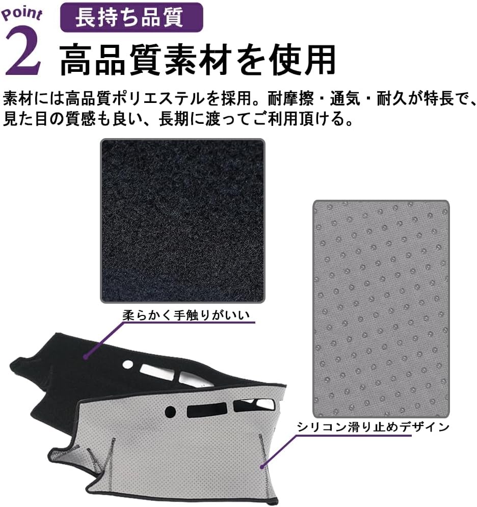 Honda Vezel RV Dashboard Mat Sun Protection Anti-aging Protective Mat Polyester Material Anti-Slip Logo Accessory Interior Custom Parts