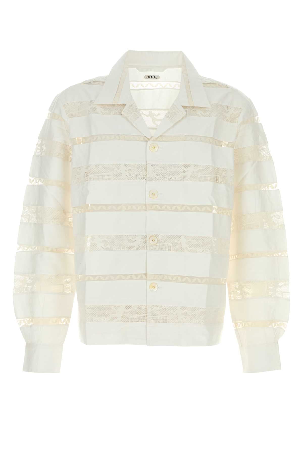 Bode ボードホワイトポップリンシャツ - Image 4