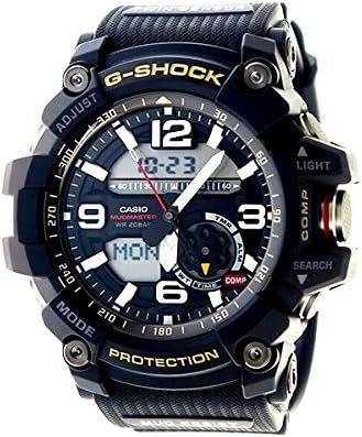 Police Self-Defense Force G-SHOCK 20 ATM Waterproof Ana-Digi Plastic Belt Watch for Men (GG-1000-1A, GG-1000-1A3, GG-1000-1A5) (GG-1000-1A (Black x Black))
