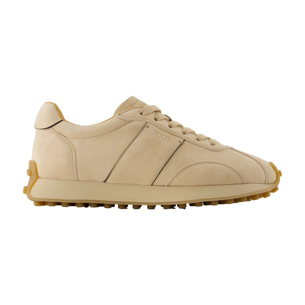 Tods TビンテージスニーカーTOD」S 革ベージュ - Image 4