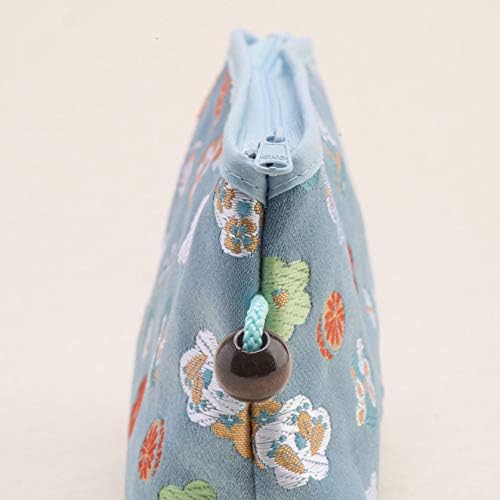 Kyoto Geimidou Nishijin Textile High-grade Gold Brocade Cosmetic Pouch, Japanese Pattern, Made in Japan, rabbit pink