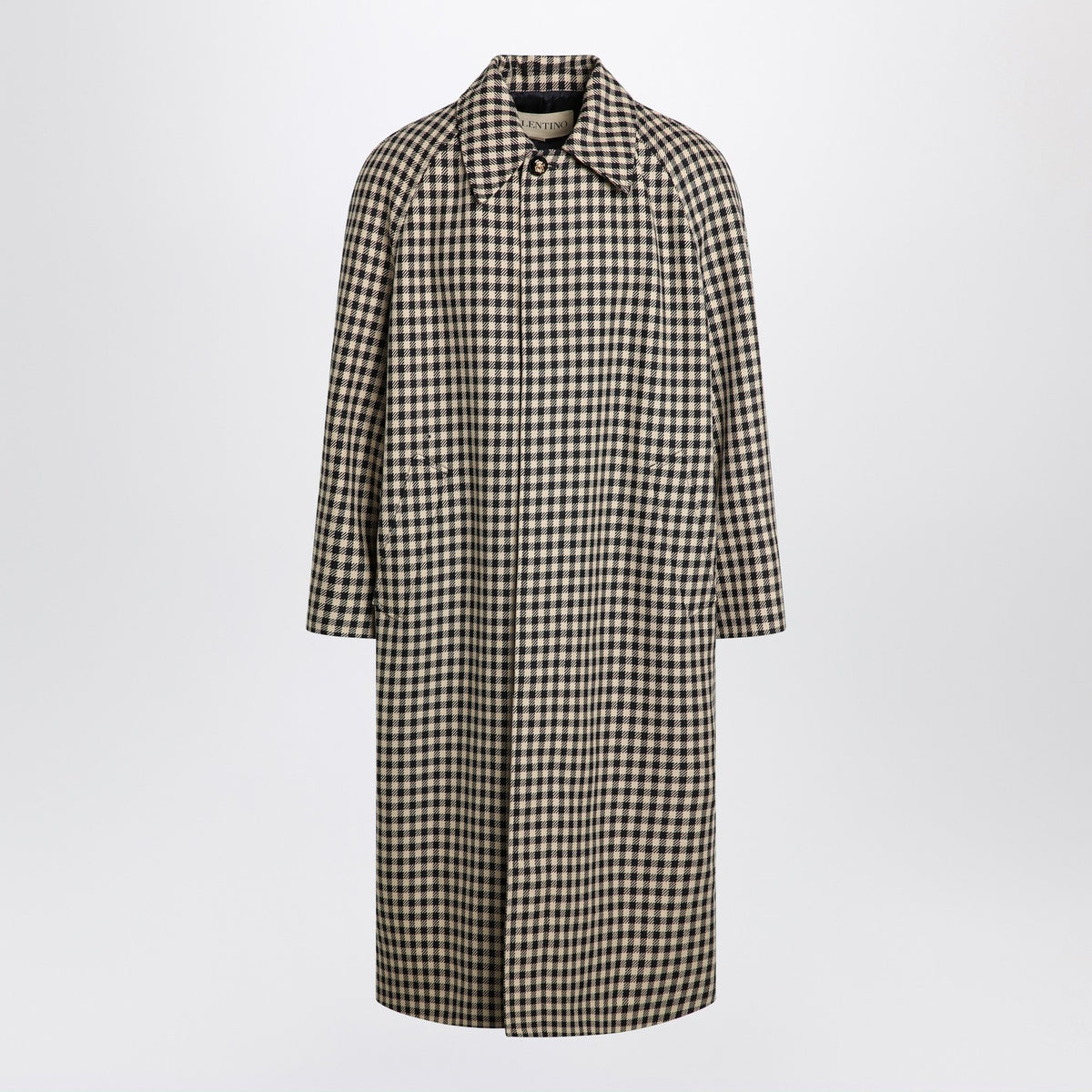 Valentino 綿とウールのヴィシーパターンを備えたバレンティーノコート - Image 4
