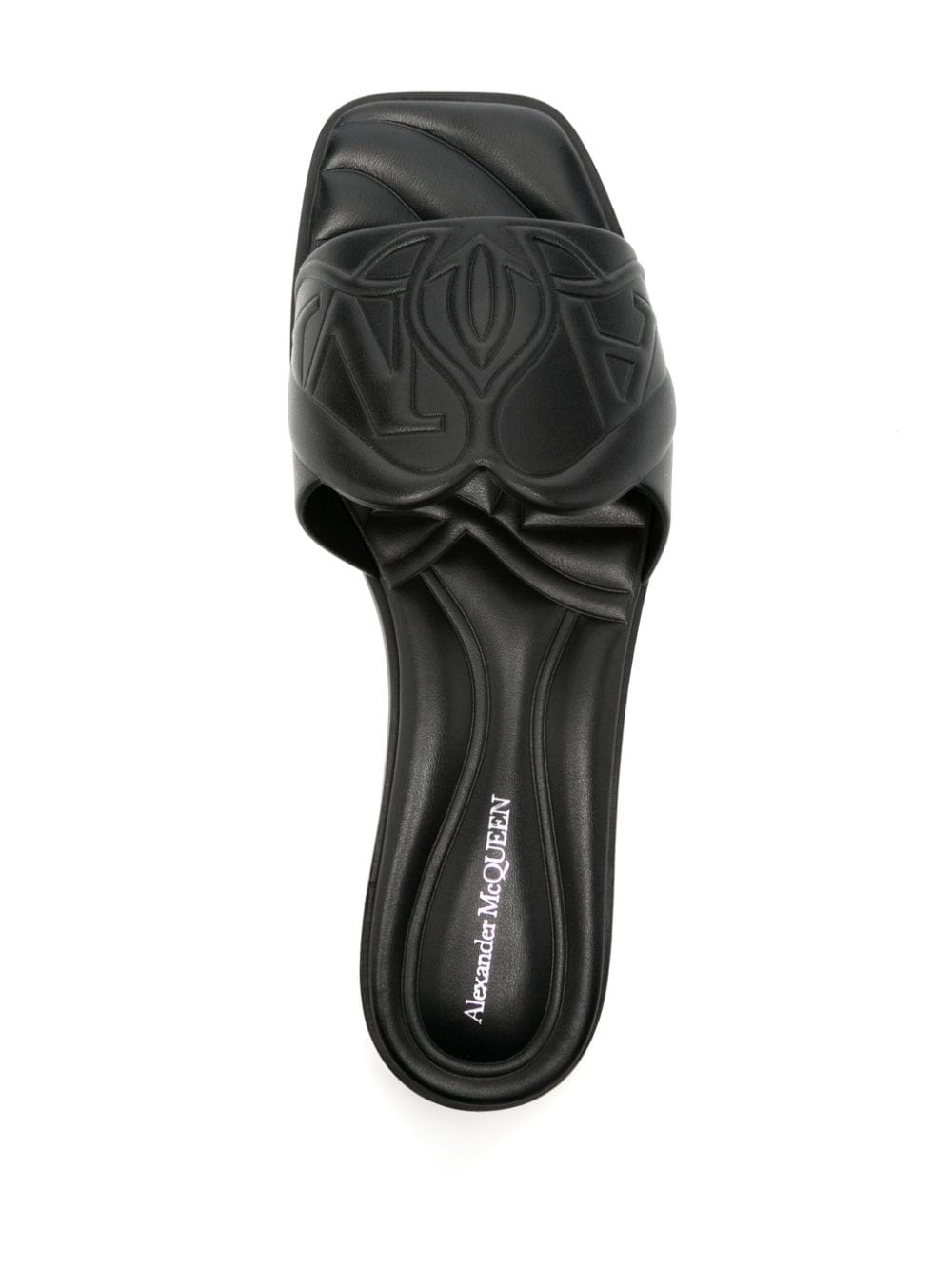 Alexander McQueen アレクサンダーMCクイーンシールレザーフラットサンダル - Image 4