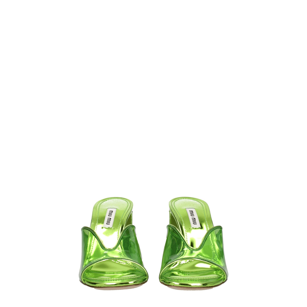 Miu Miu Miu Sandals Women Plexiglas Green - Image 4