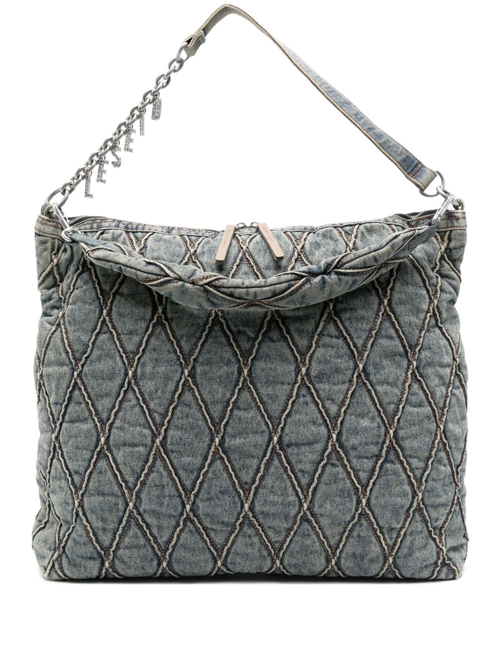 Diesel ディーゼルチャームデニムショルダーバッグ - Image 4