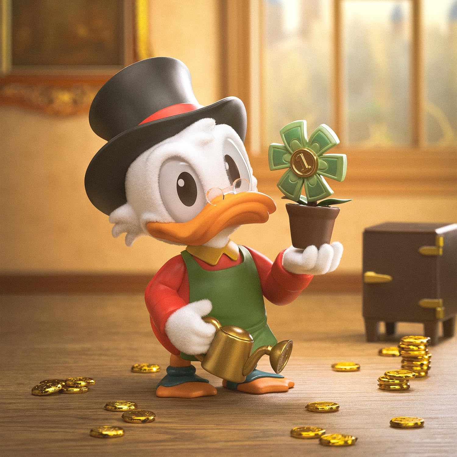 52TOYS DONALD DUCK CLUB Series Blind Box Tredding Figurine Collectible Figure Painted Toy Desktop Decoration Doll Toy Great Gift for Disney Anime Fan Kids Collectors Birthday Christmas (1 Pack)