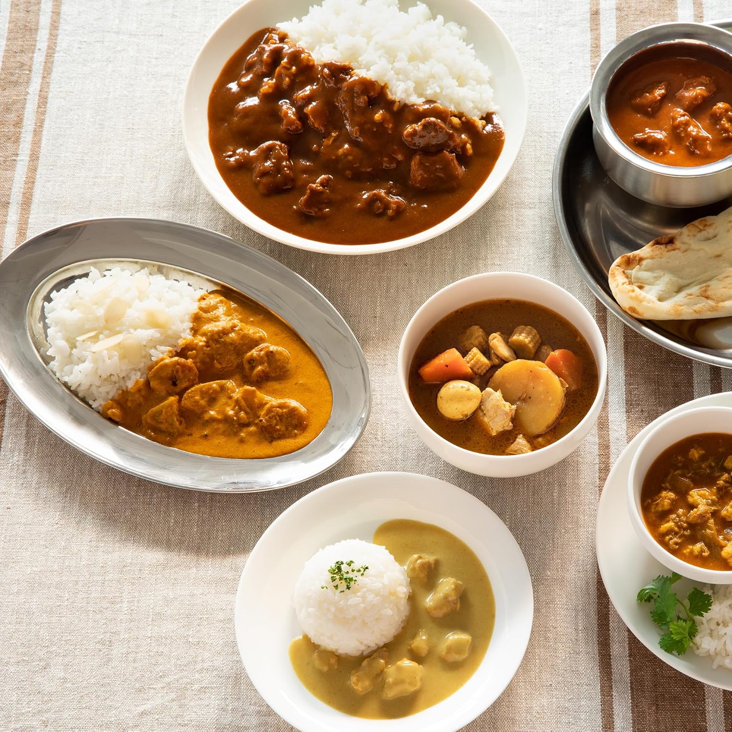 MUJI TCA31A4S Large Serving Curry with Roasted Beef and Ingredients