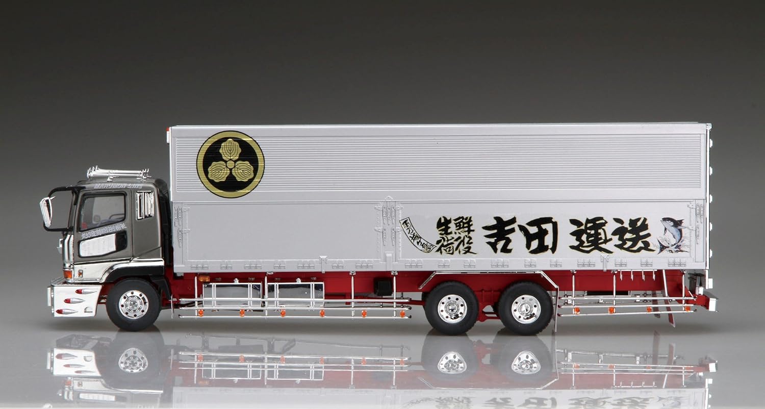 青島文化教材社 1/32 バリューデコトラエクストラシリーズ 吉田運送 丸紋ライン プラモデル No.9