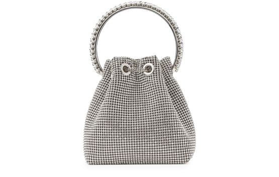 JIMMY CHOO Bon Bon クリスタル付きサテンバッグ - Image 4